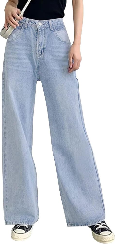 Pantalon large bleu ciel