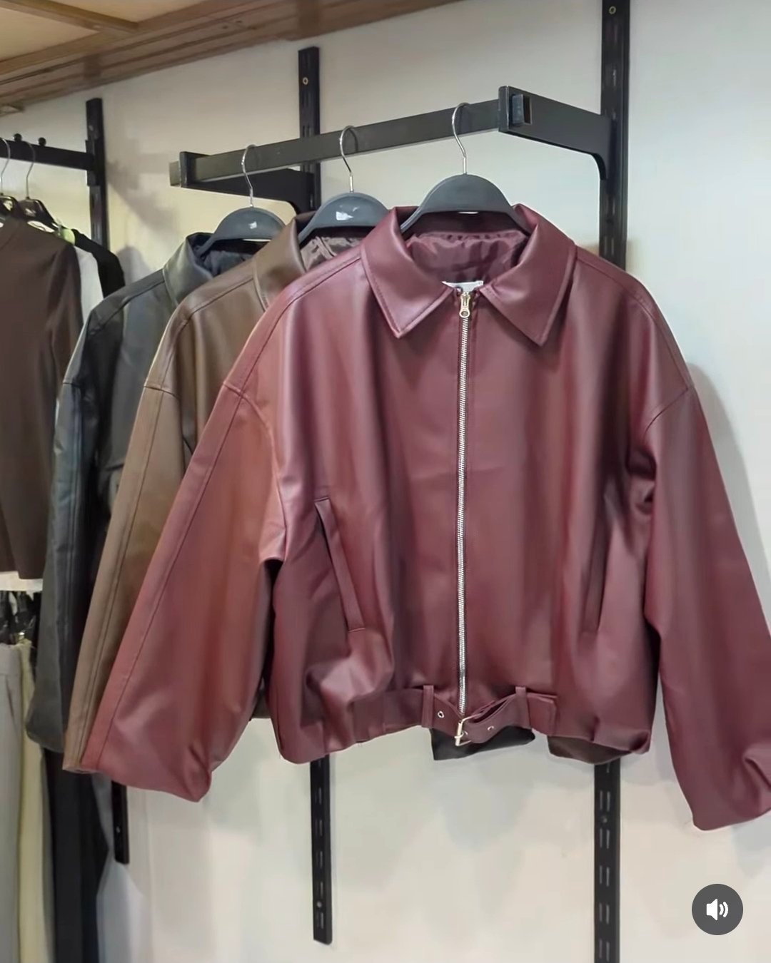 Leather jacket brown 
