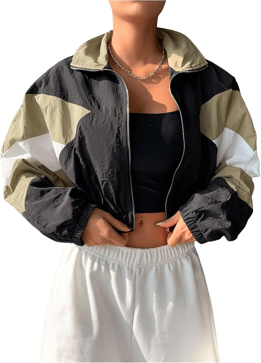 Veste crop style sport chic