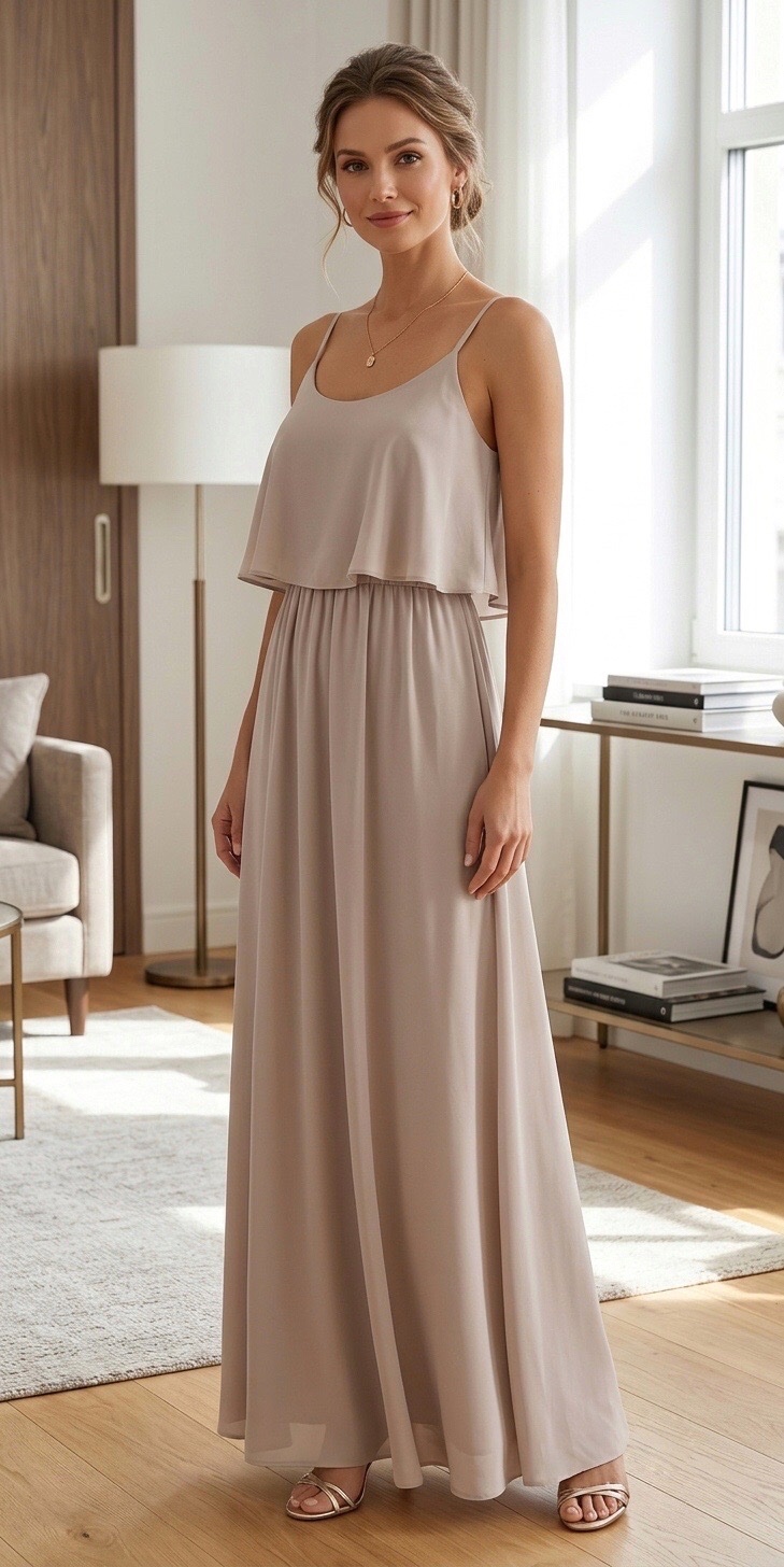 Robe longue de la marque mumu beige creme  🤎