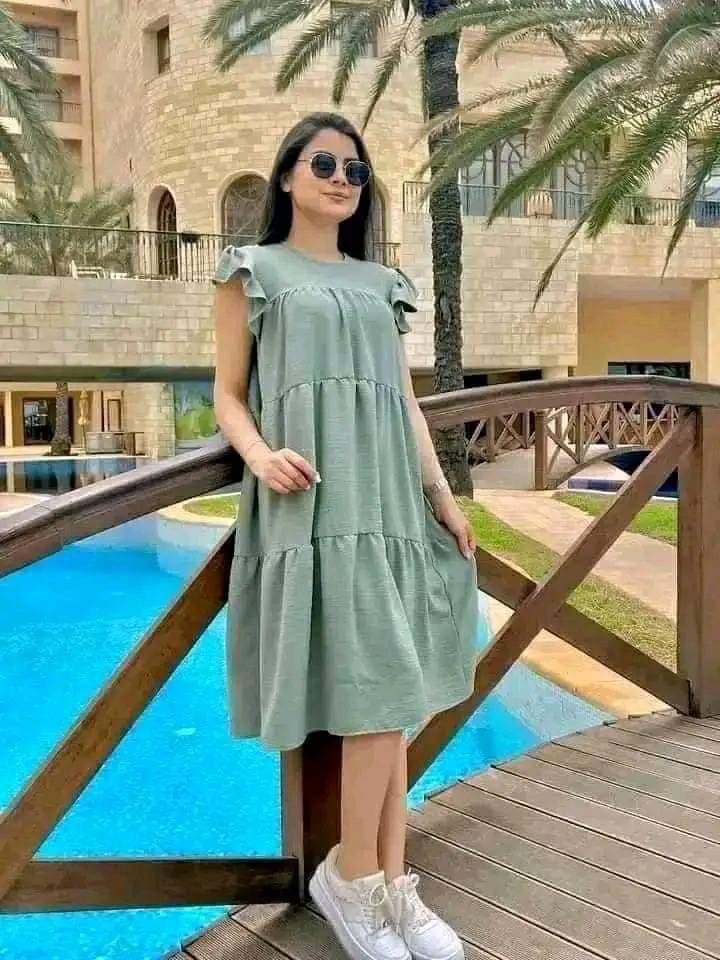 Robe femme vert  oversize vert d'eau  A 20DT 