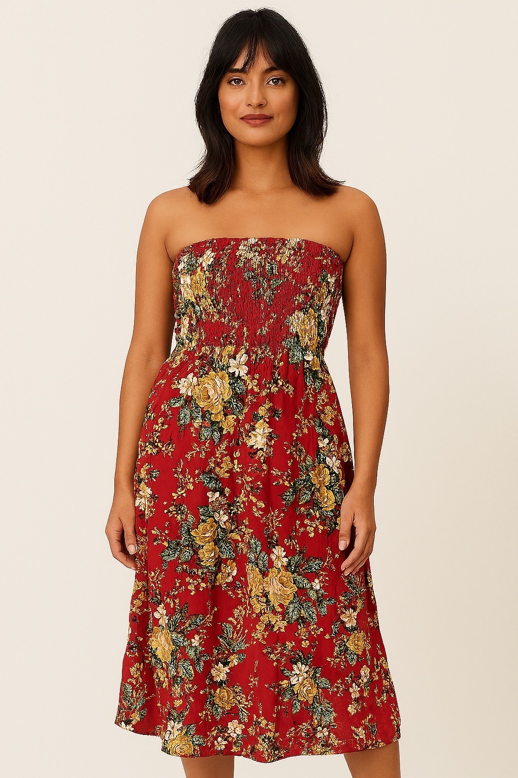 Robe à motif floral