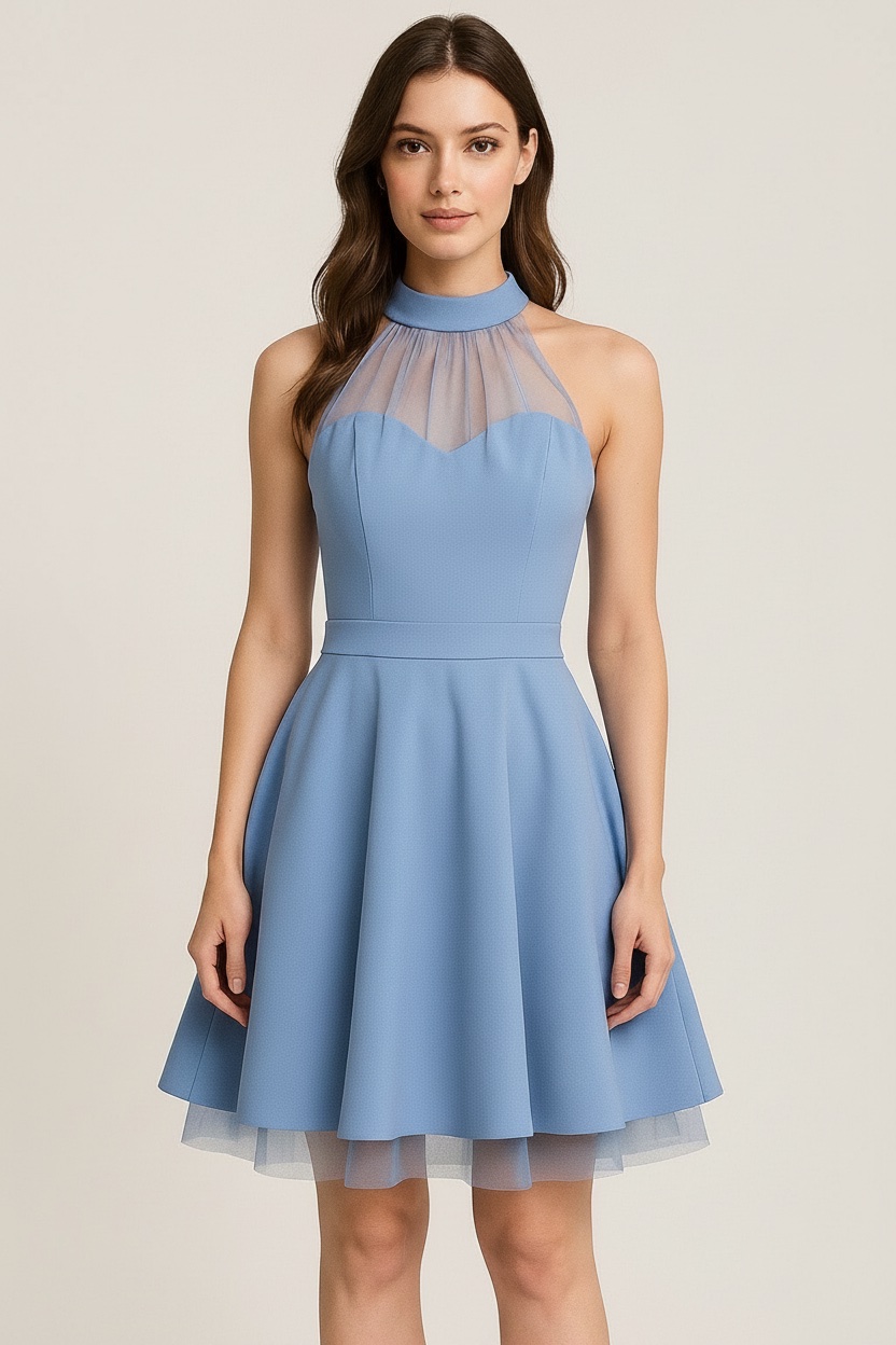 Robe bleu ciel taille 38