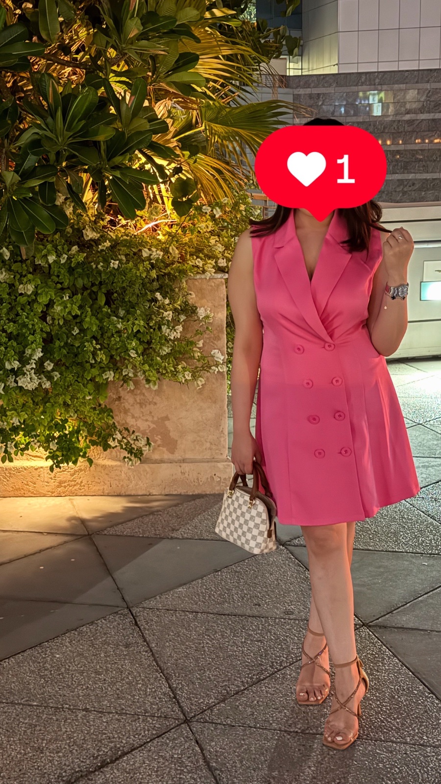 Robe chemise rose 