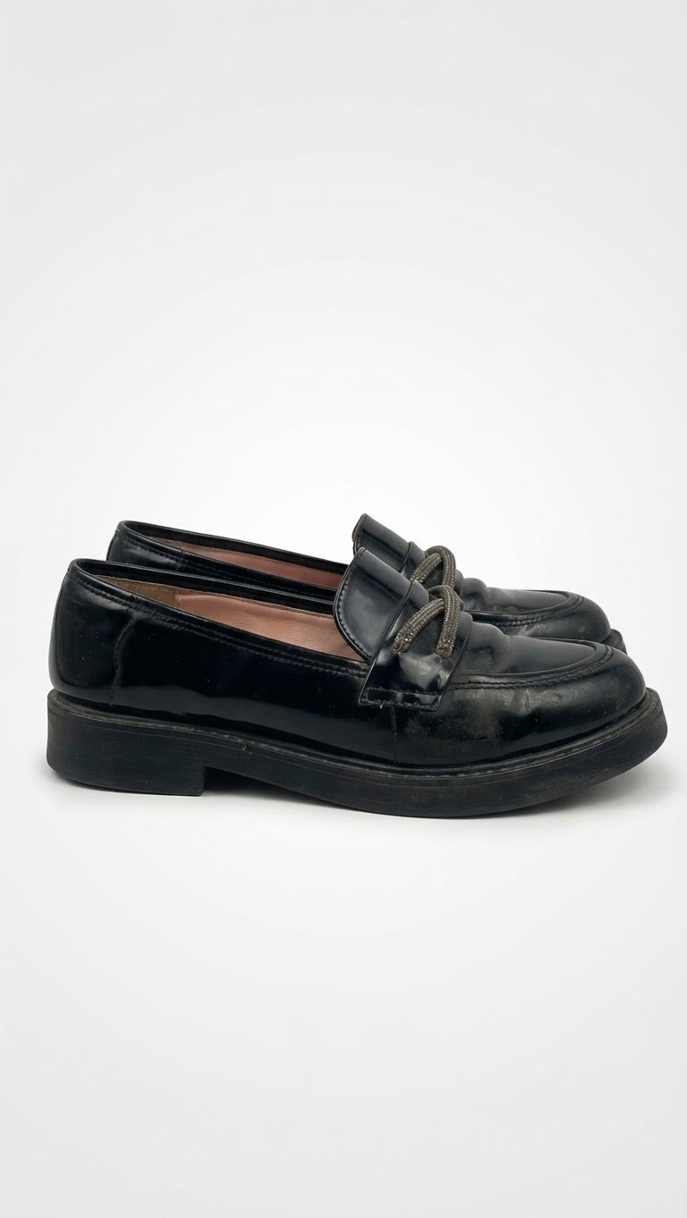 Black loafers 