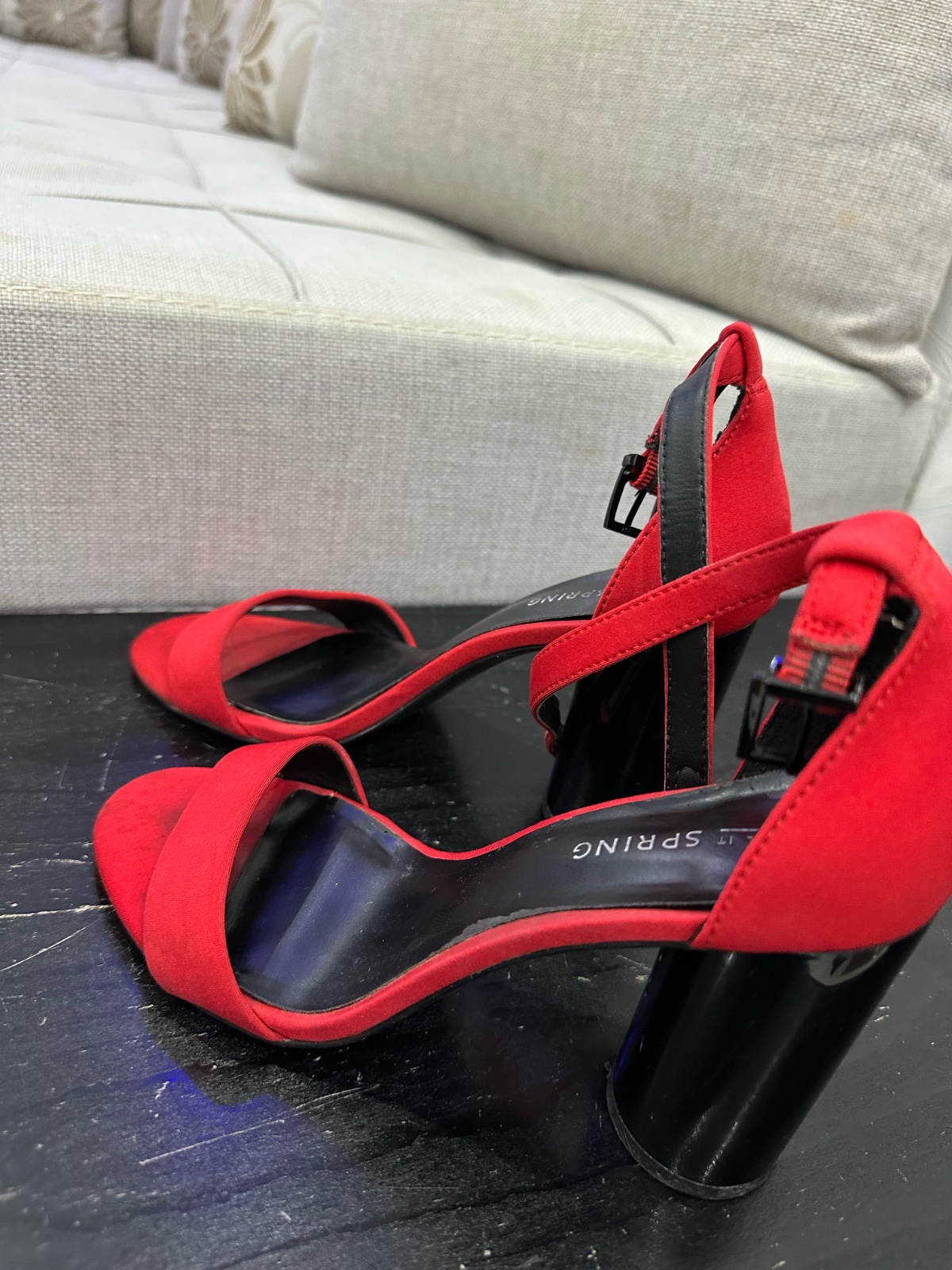 Sandale en rouge vif 