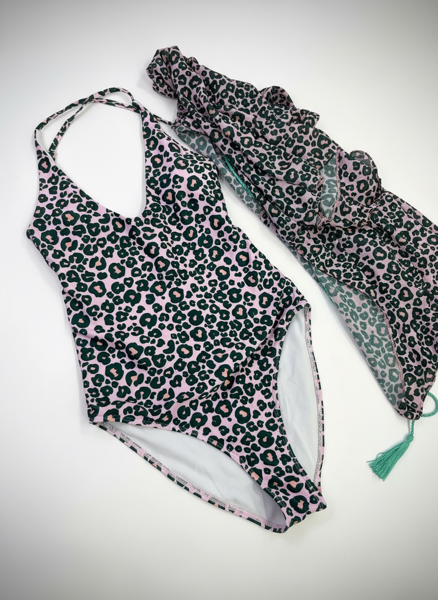 Maillot de bain avec paréo assorti 