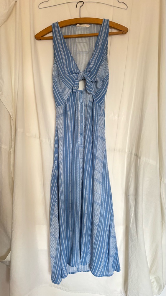 Robe maxi à rayures