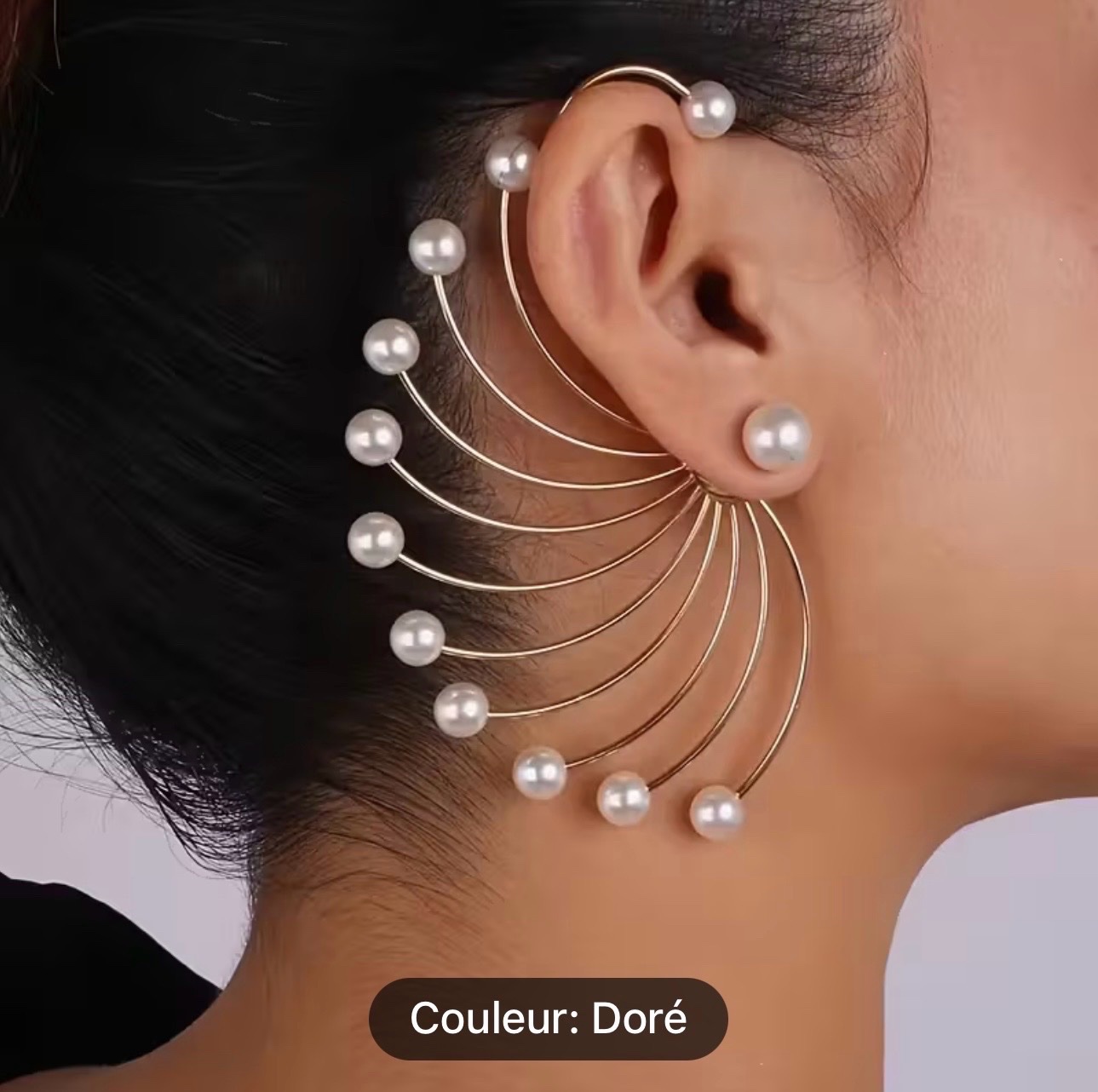 Boucle d'oreille Doré