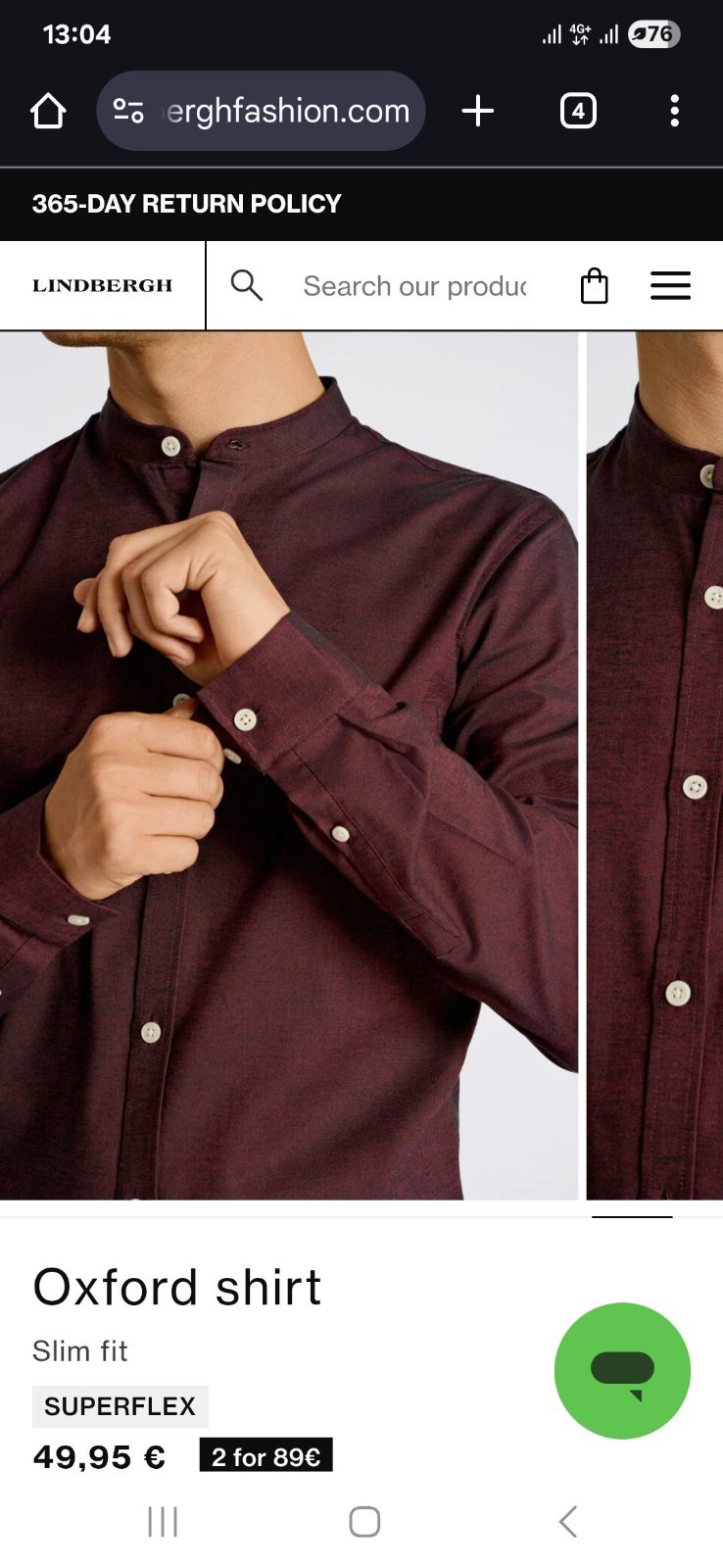 Chemise Lindbergh