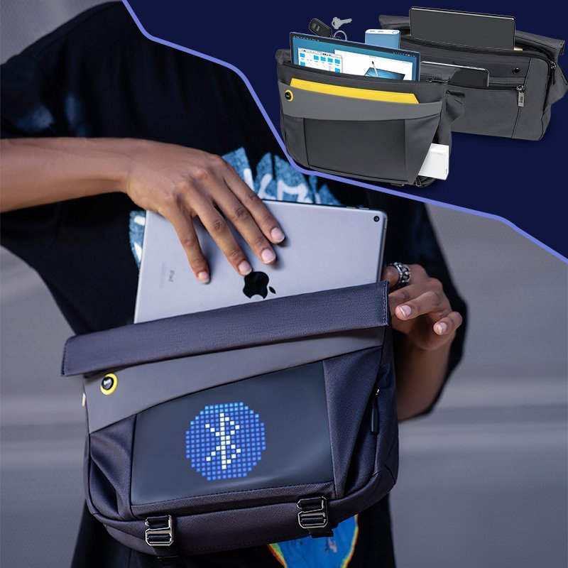 Divoom  Slingbag V - Sac à bandoulière  pour homme avec écran à pixels