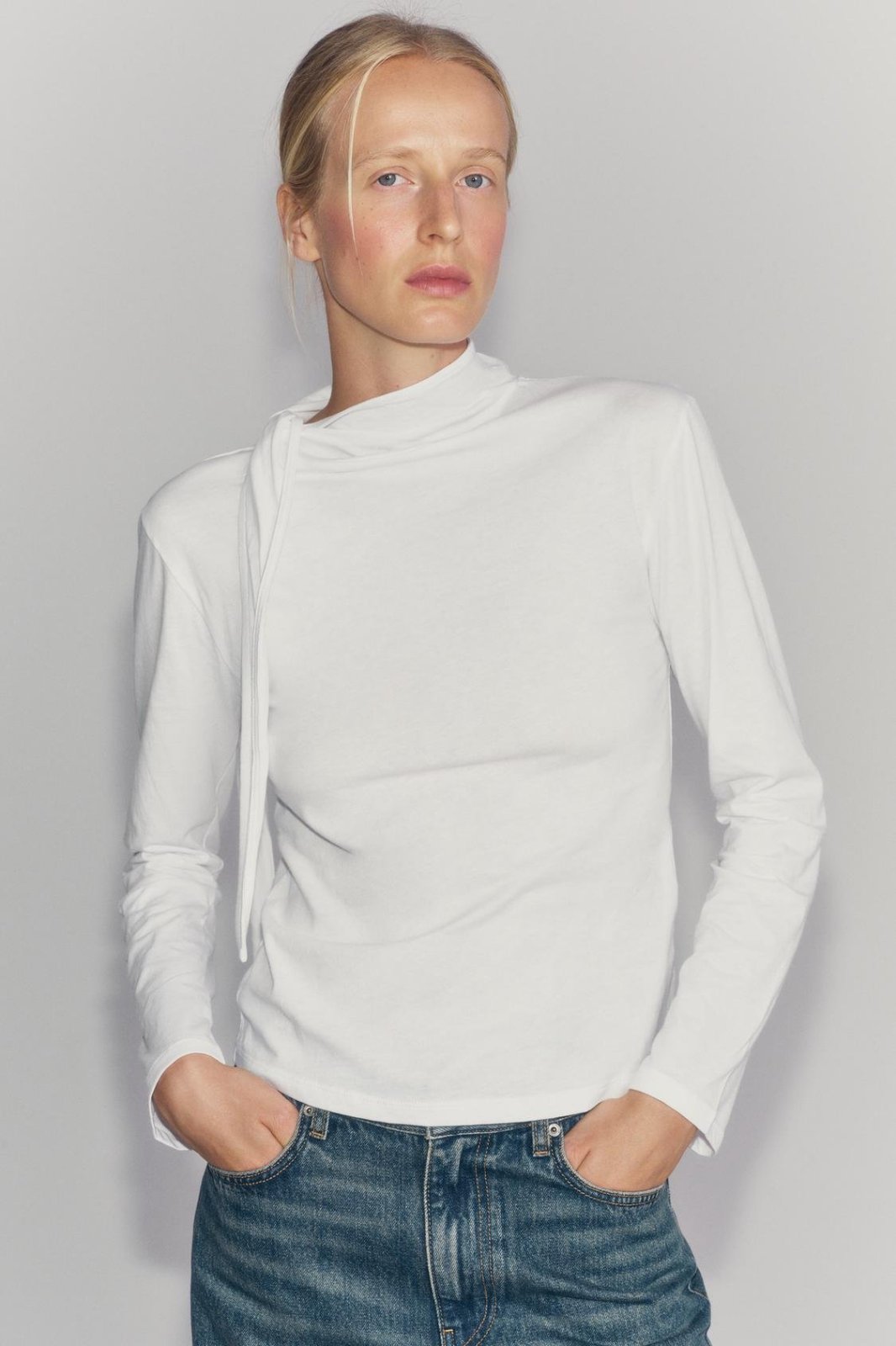 Top massimo dutti col écharpe 