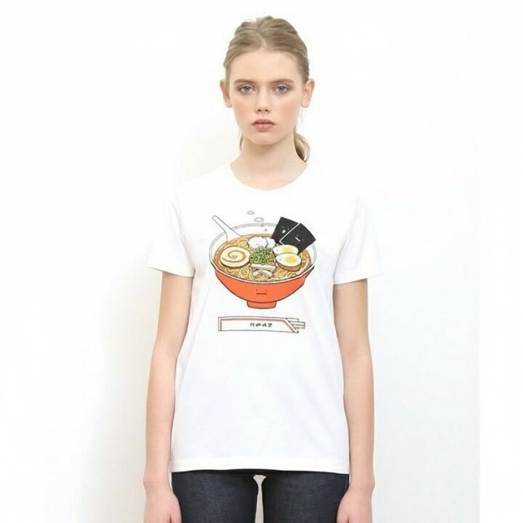 T-shirt « Ramen-kun  de la marque japonaise Design Tshirts Store graniph