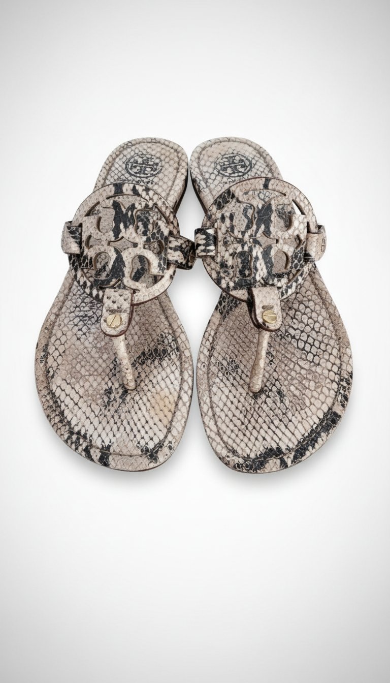 Tory Burch sandals imprimé python , pointure 38 