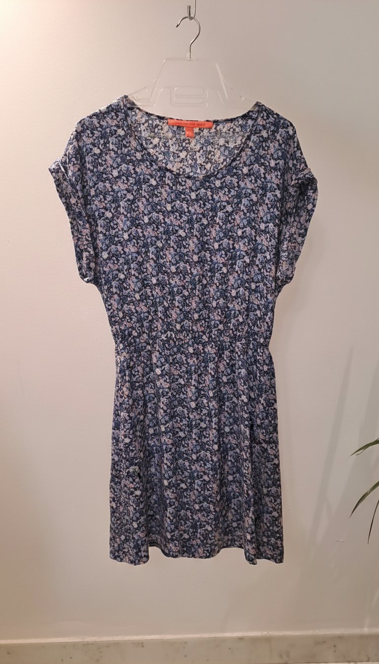 Robe Mango violet fleurie taille S 