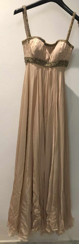 Robe soirée mousseline de soie couture  sur mesure 