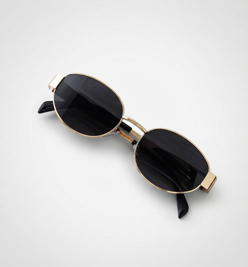 🖤 Lunettes de Soleil Rondes Dorées 🖤