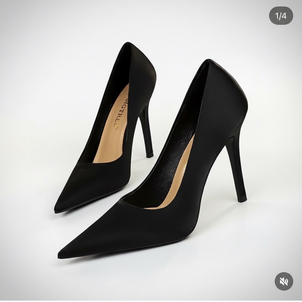 Escarpins noirs à talons aiguilles SHEIN – Pointure 39