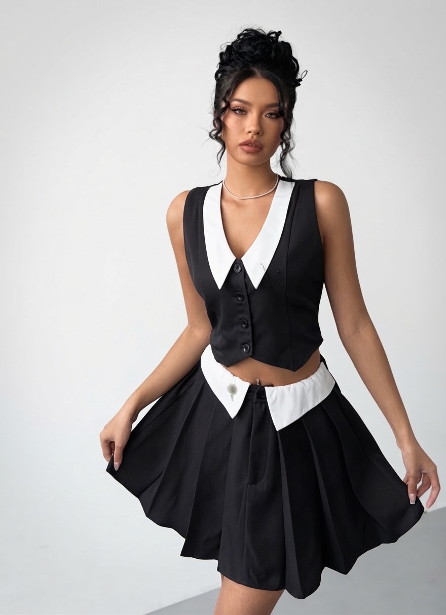✨ Ensemble SHEIN 2 pièces Noir – Taille S 👗