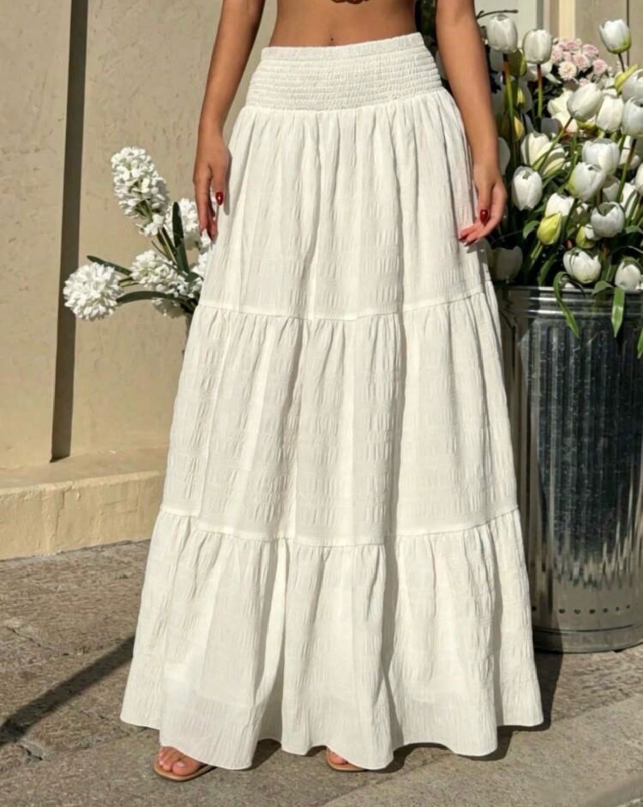 Jupe blanc shein 