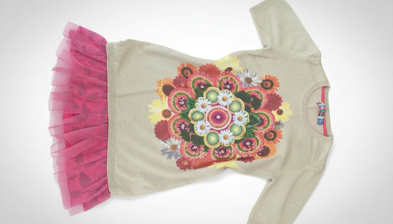 Robe doré desigual 