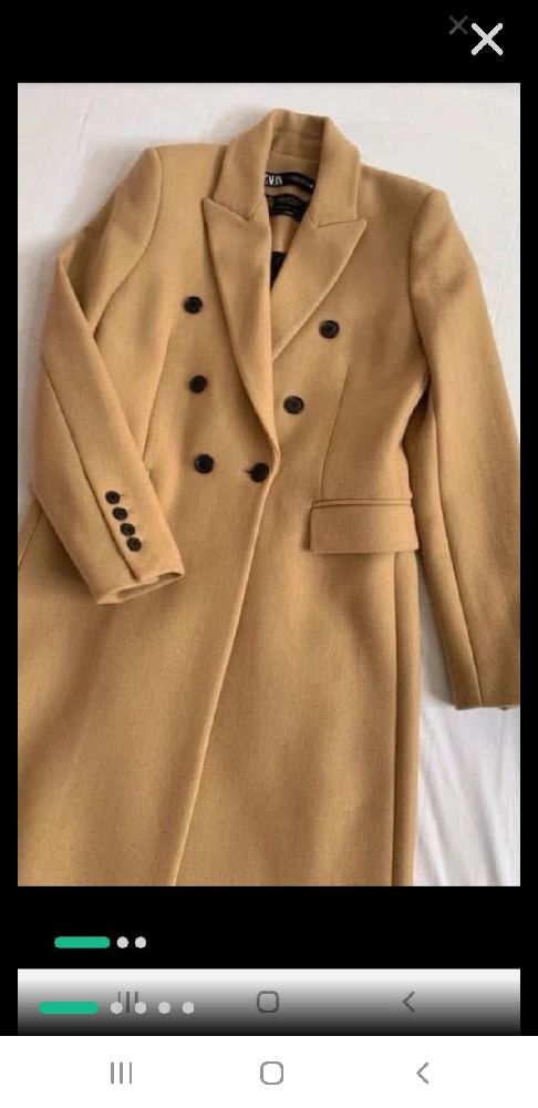 Manteau zara en camel 
