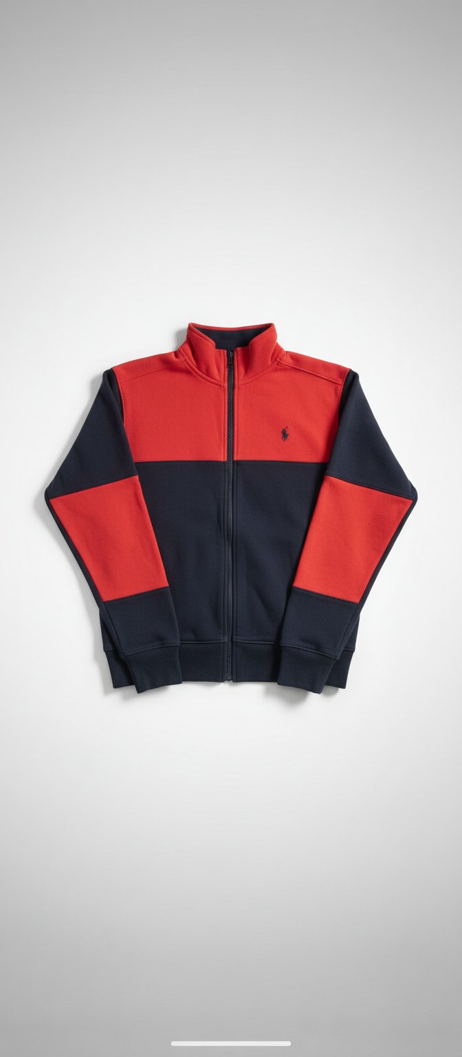 Veste Polo Ralph Lauren Performance pour homme, rouge et noire. 
