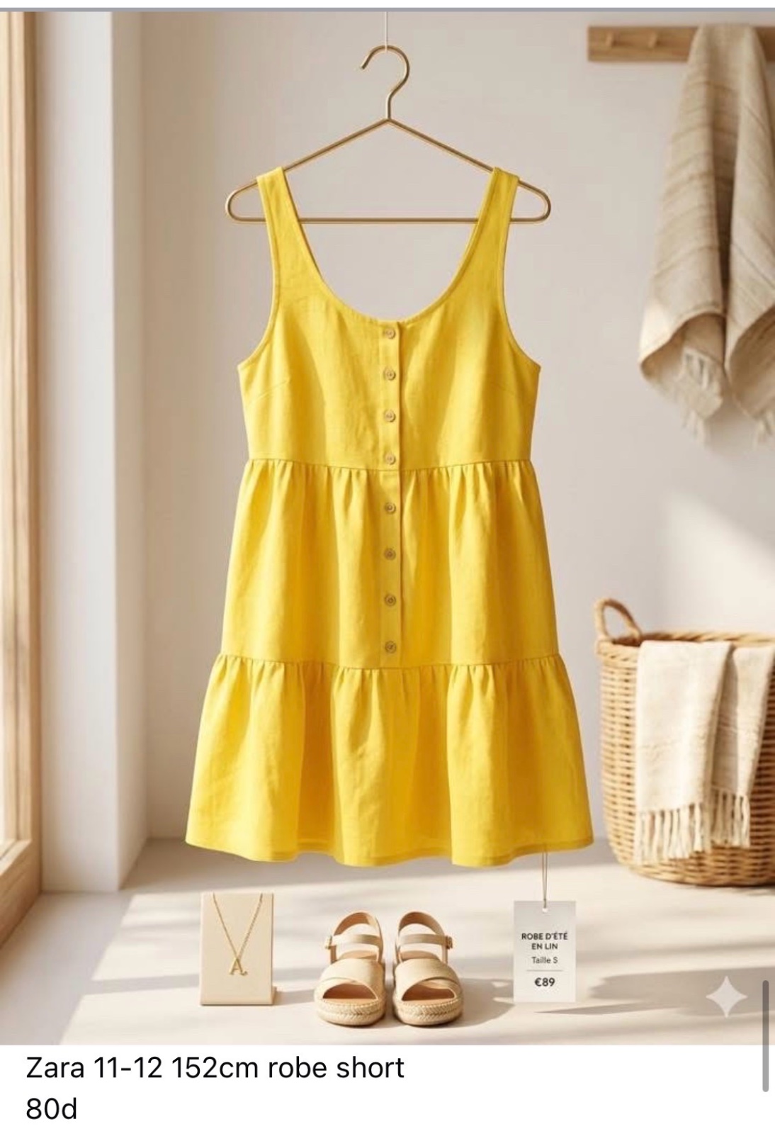 Robe short fillette