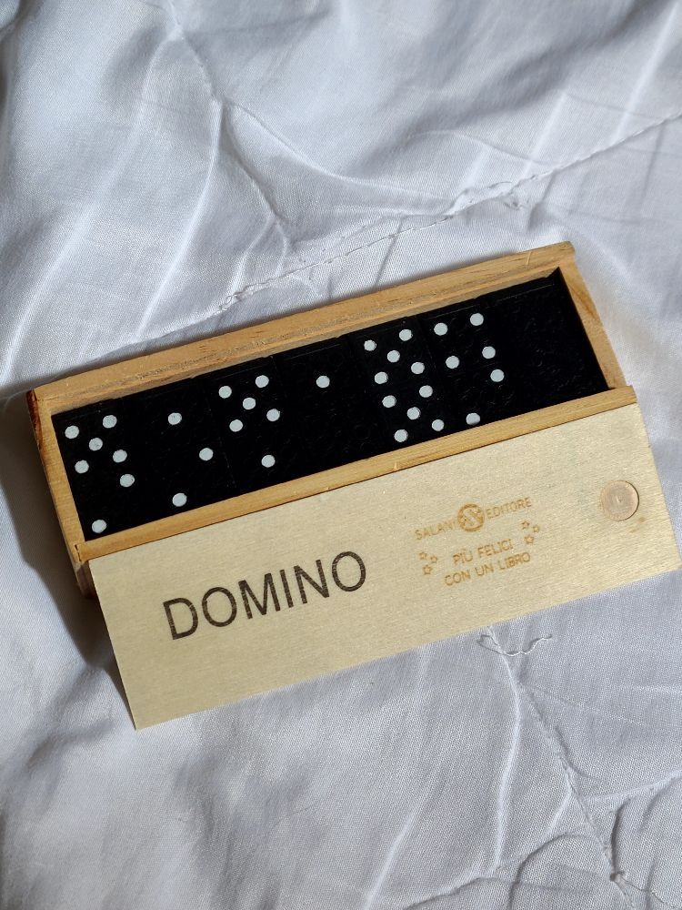 28pcs/set Vintage Wooden Dominoes 