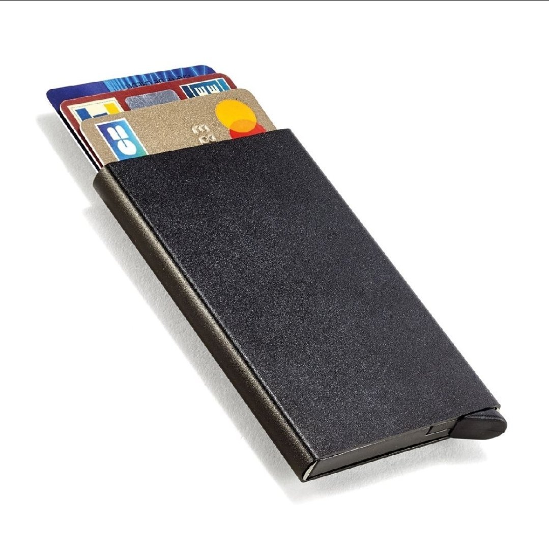 Porte cartes intelligent Anti-RFID Noir