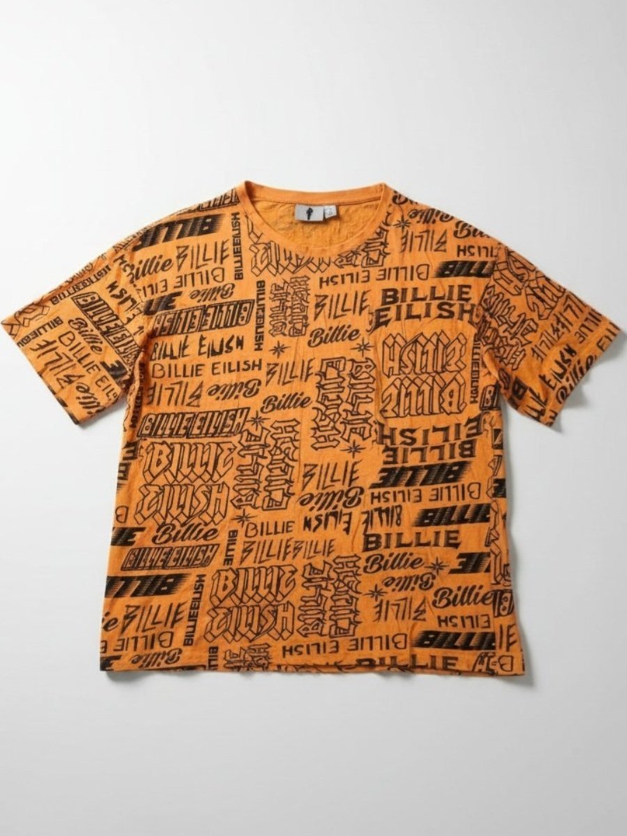 T-shirt Billie Eilish Orange🧡– Édition Streetwear Unisex