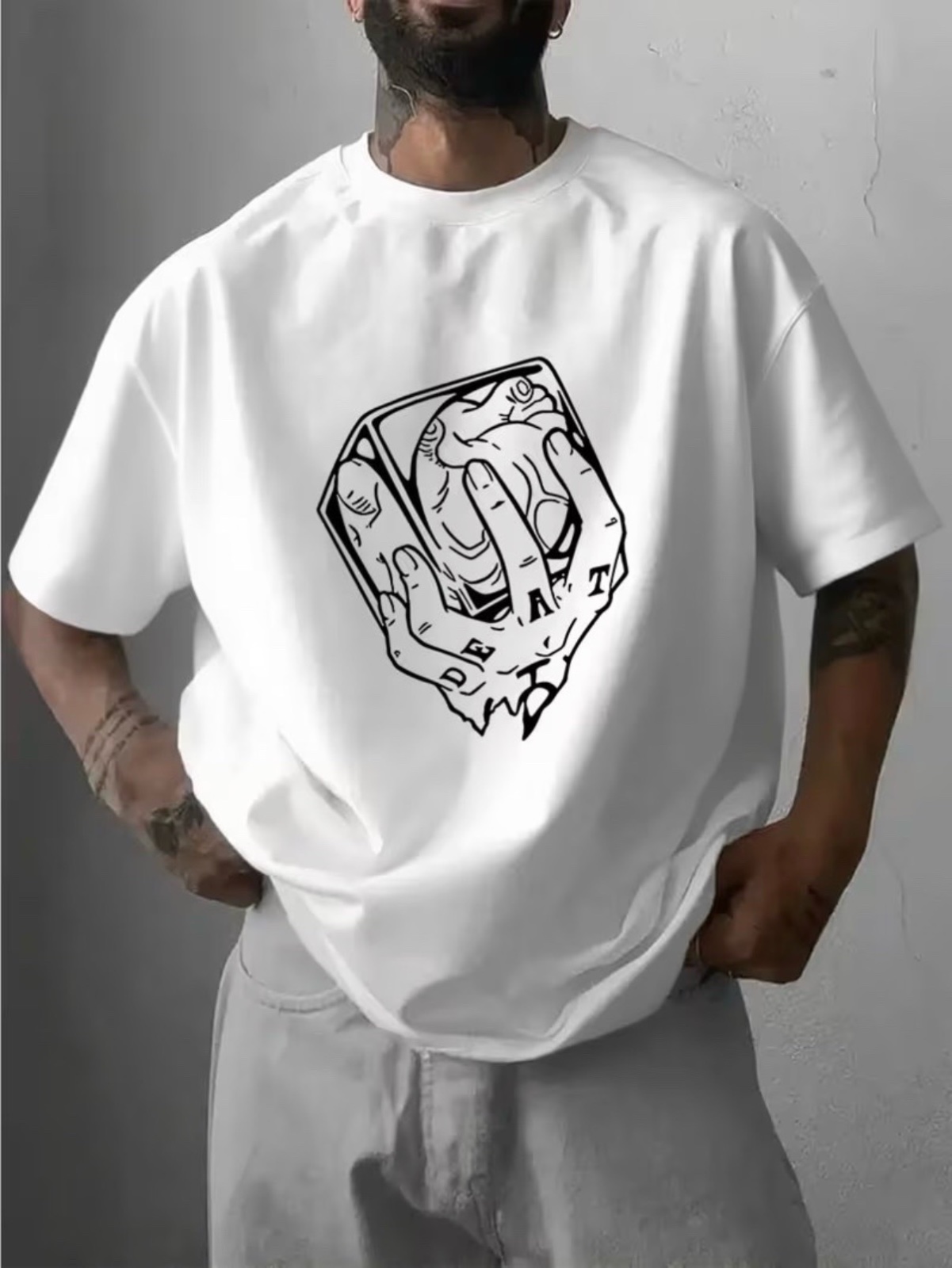 👕 T-shirt Blanc Anime One Piece – Trafalgar Law