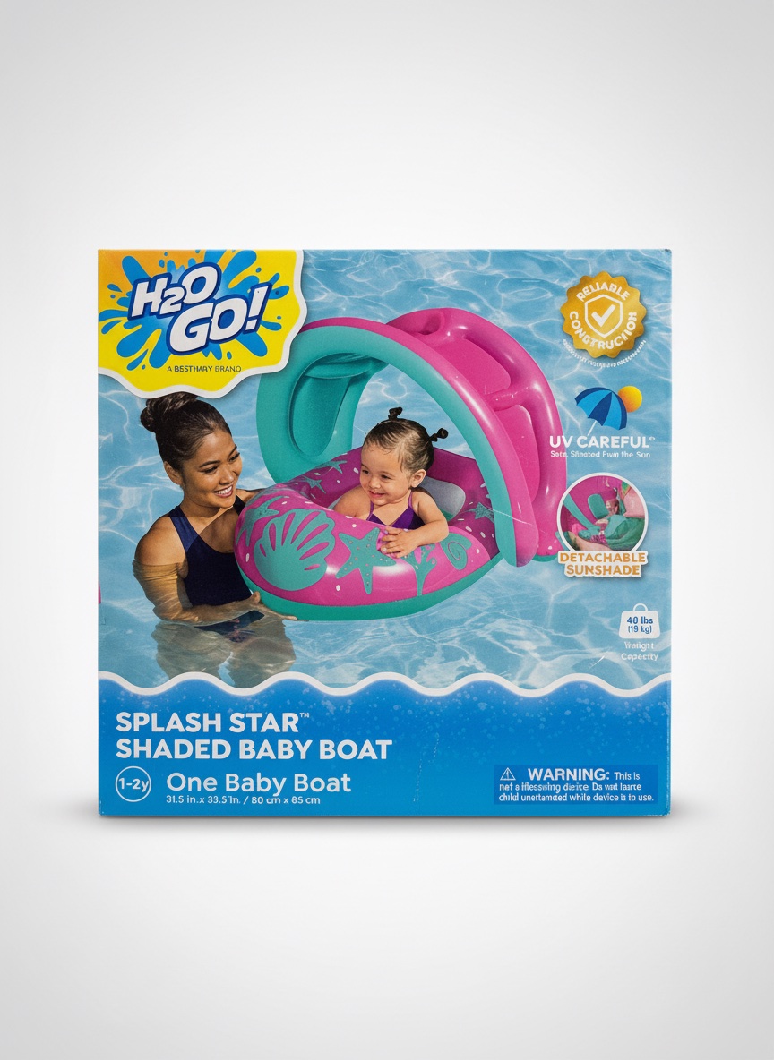 H2OGO! Splash Star Shaded Baby Boat