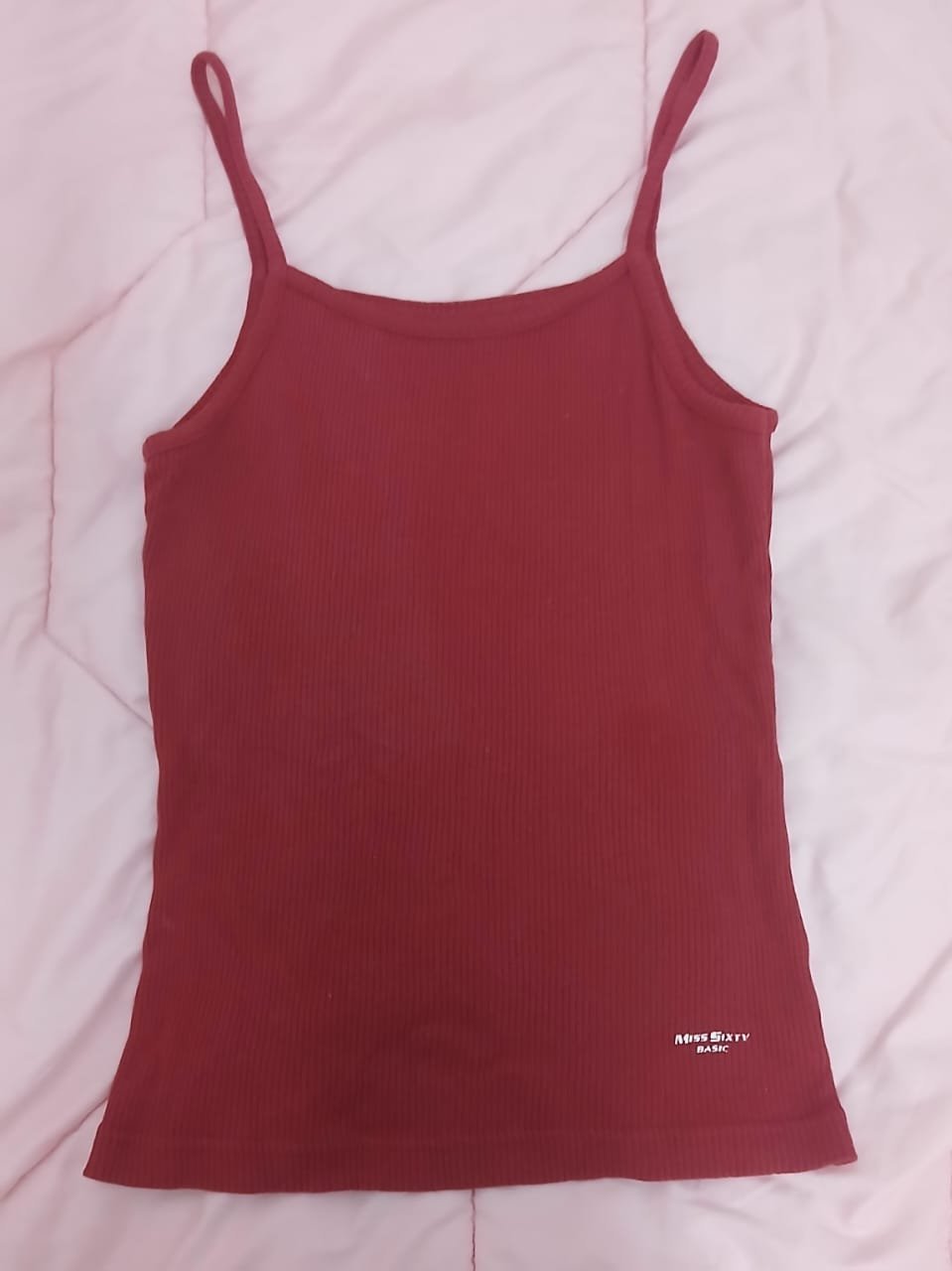 Red tank top