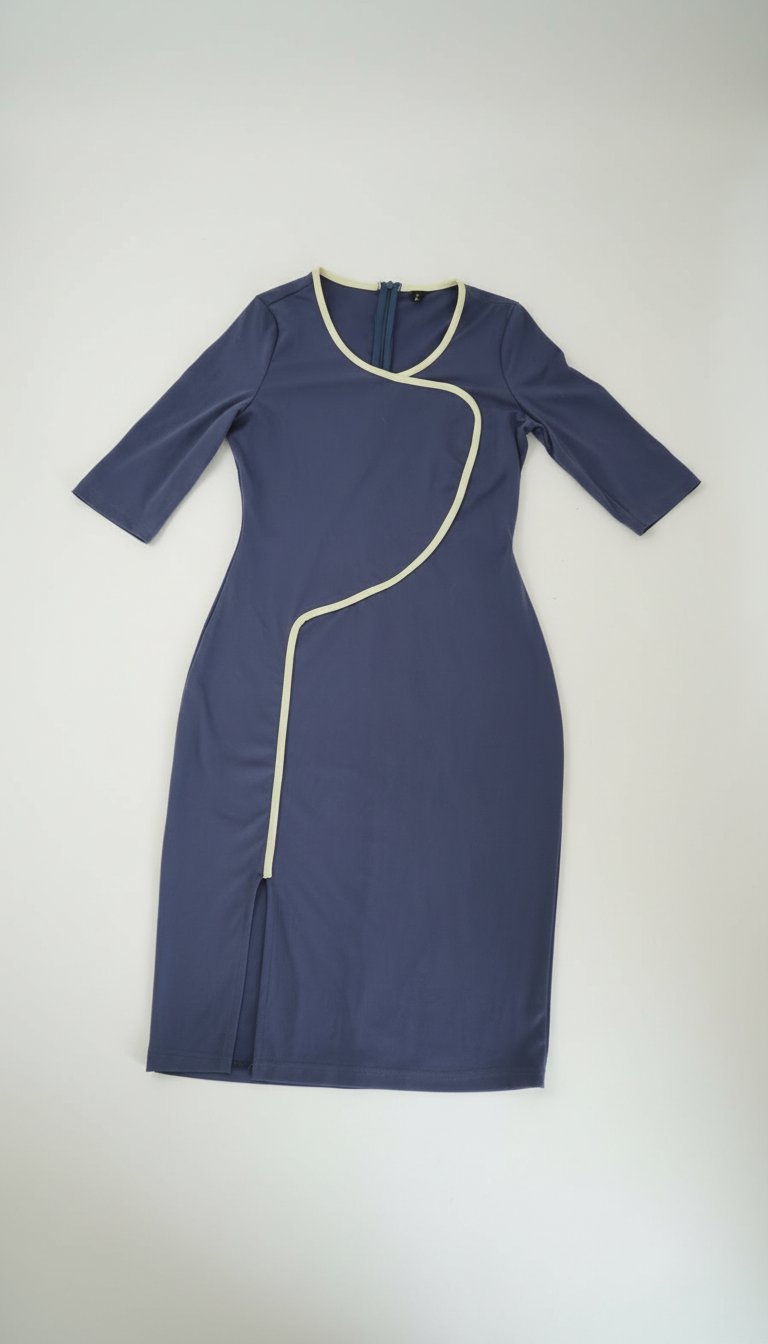 Robe bleu foncé 