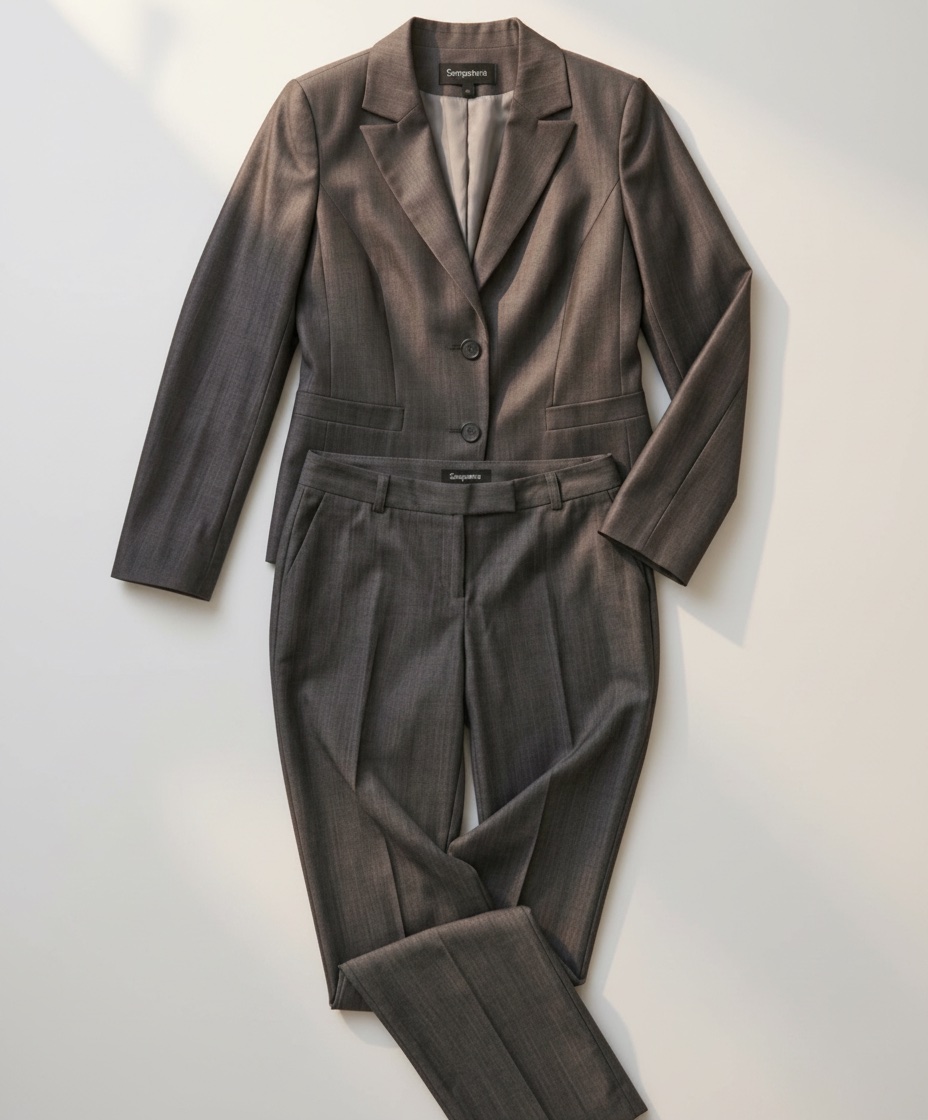 Tailleur pantalon gris anthracite Sinequanone – Style Business Chic / Y2K