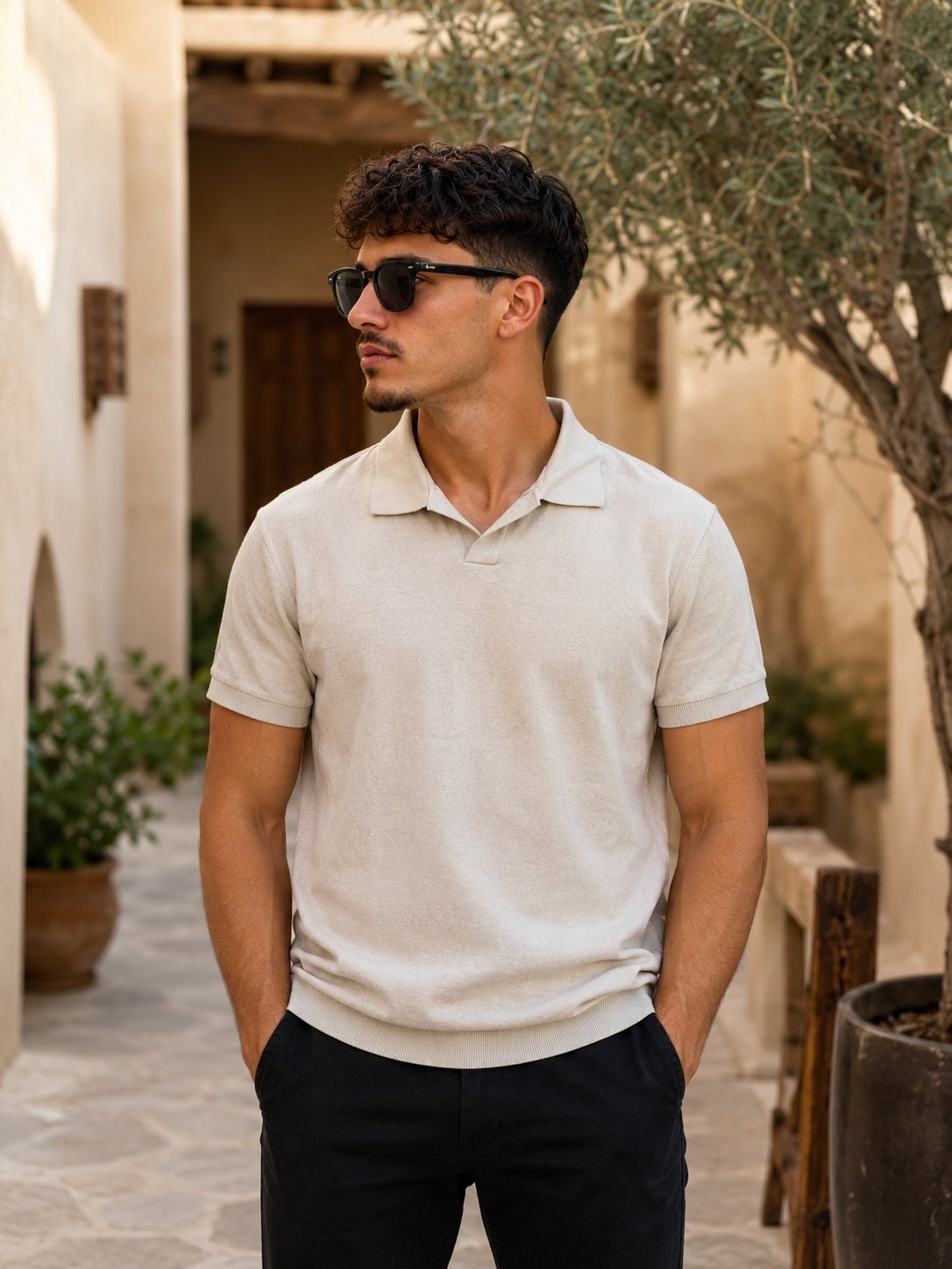 Polo col ouvert