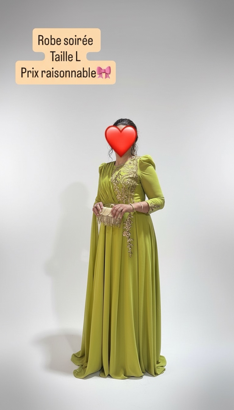 Robe soirée vert💚