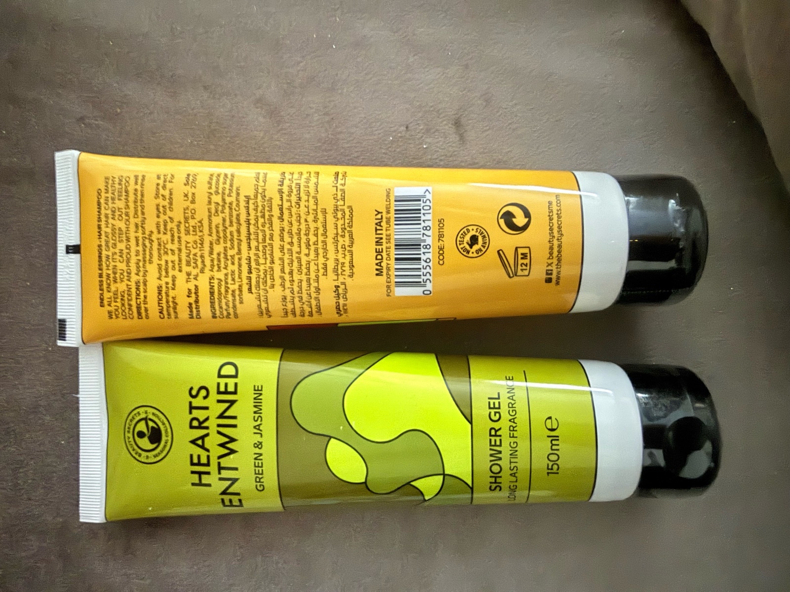Gel douche et shampo