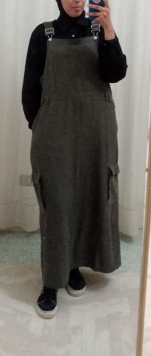 Robe salopette longue 