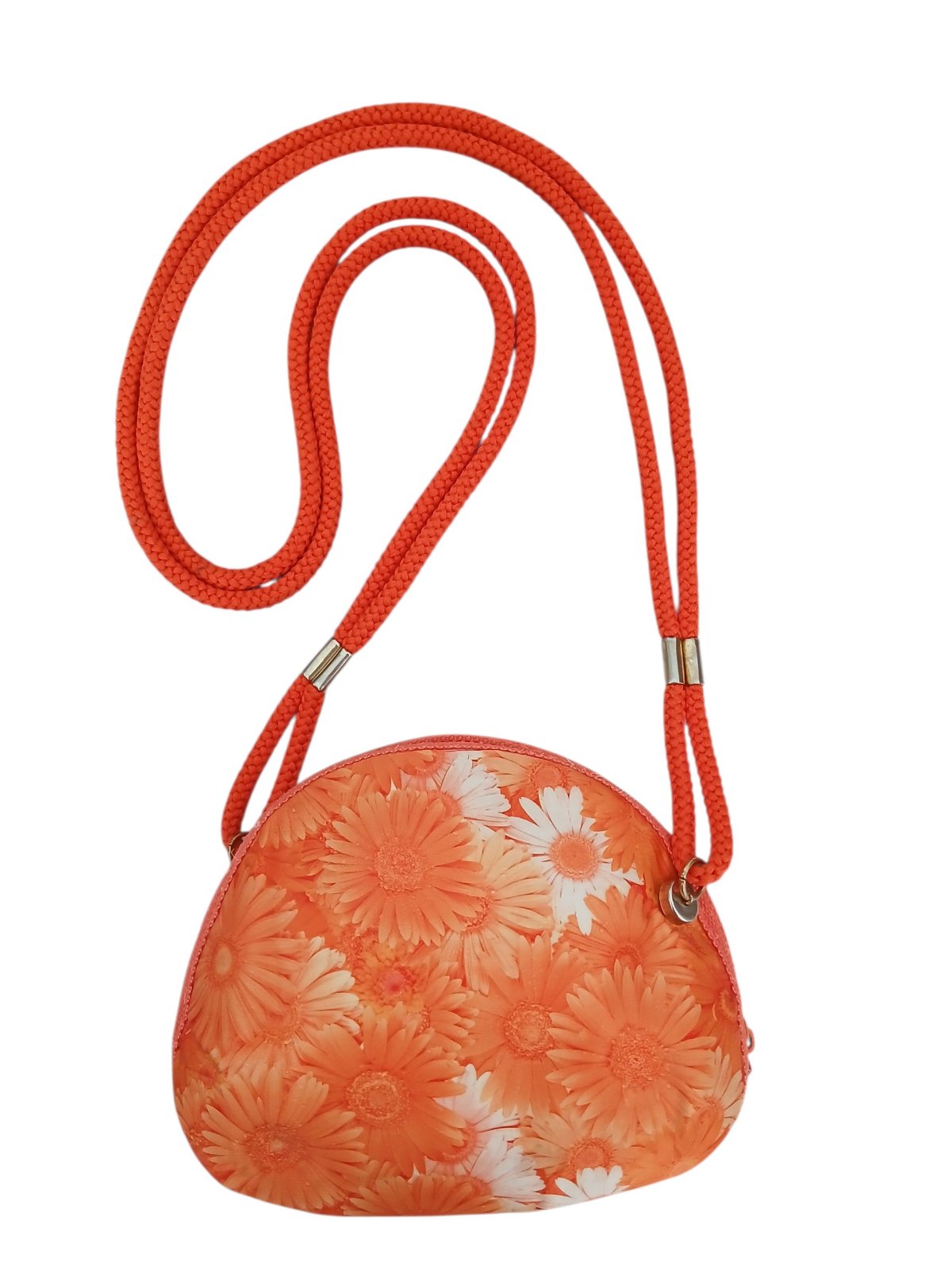 Mini Sac Floral Orangé