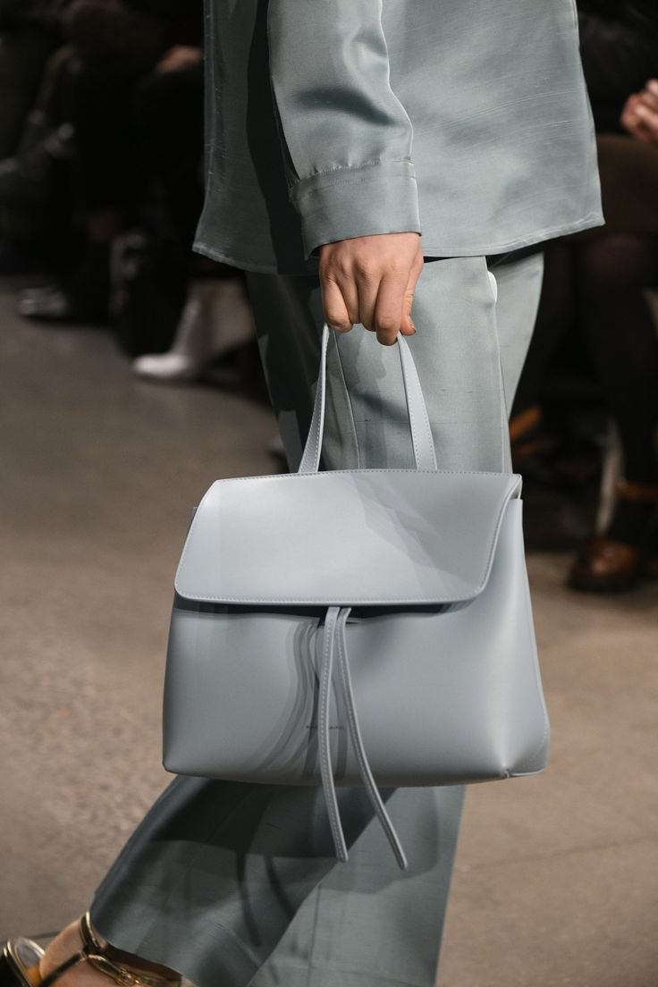 Grand sac similicuir gris