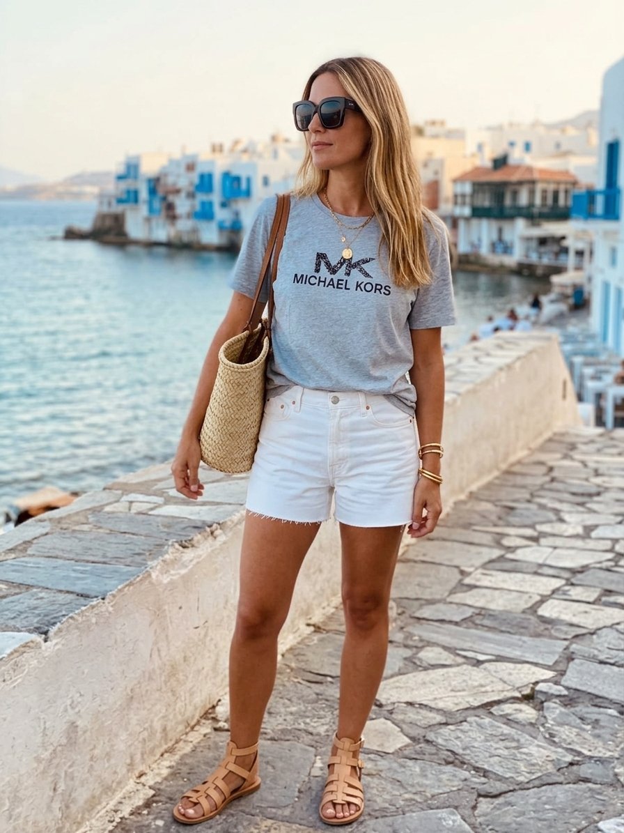 T-shirt Michael Kors gris 