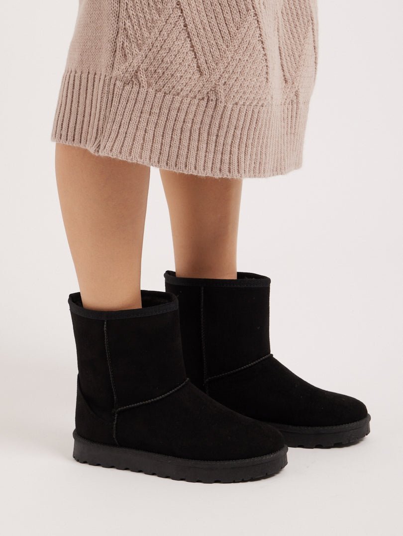 Bottes fourrées noir 