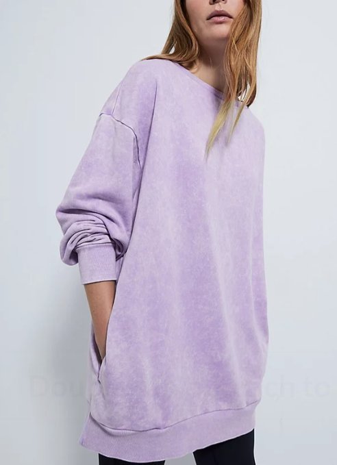 Robe sweat-shirt violette délavée George