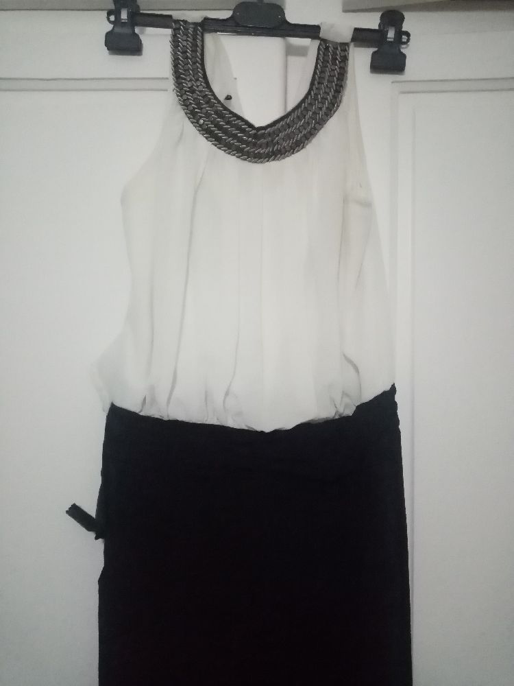 Combinaison blanche /noire 