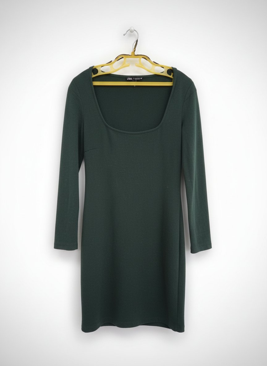 Une robe verte 