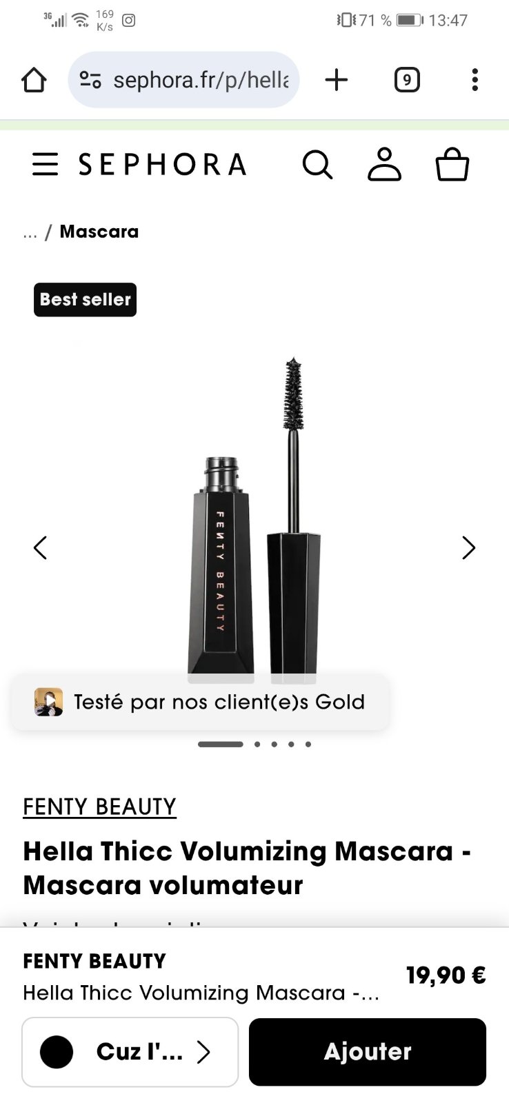 Je cherche ce mascara fenty beauty 