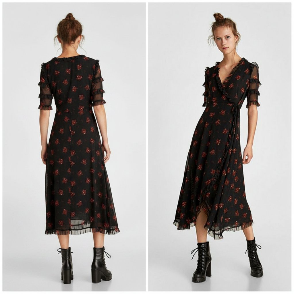 Robe porte feuille Zara 
