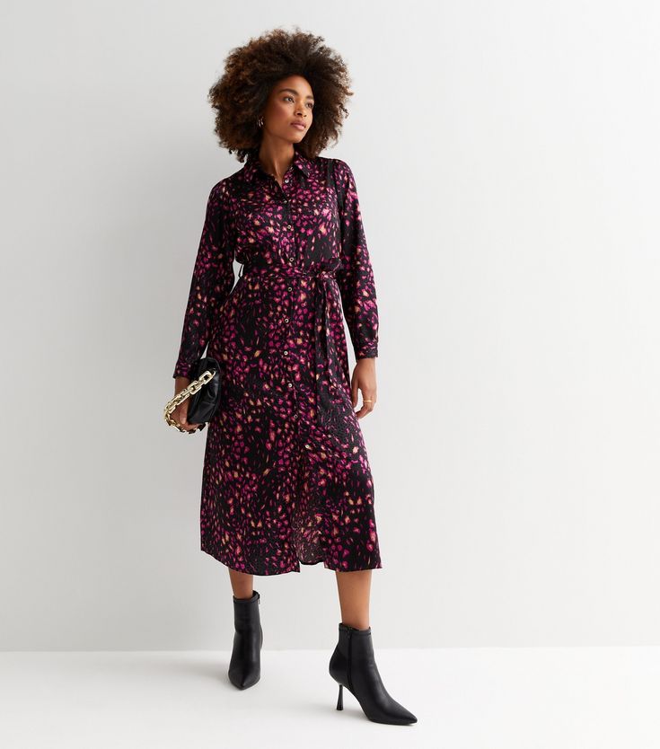 Robe midi manche longue 